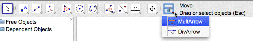 What MultArrow and DivArrow tools look like